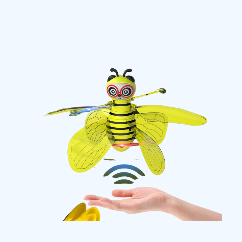 Kleine Bij Vliegend Voertuig Speelgoed | Gebaar Gestuurde Helicopter met Lichten, Kinderspeelgoed Verjaardag & Kerstcadeau