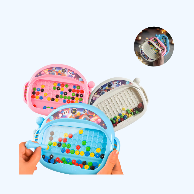 1 Stuk Magnetisch Doodle Bord voor Kinderen | Tekenspeelgoed met Pen & Kralen, Educatief Montessori Cadeau voor 3-8 Jaar
