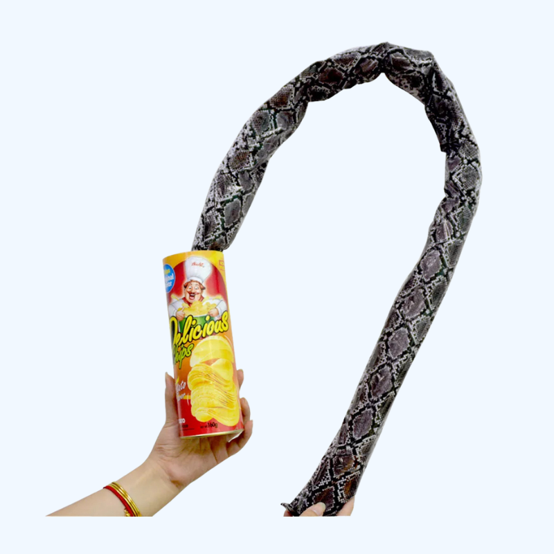 De Aardappelchip Slang Magische Truc | Grappige Slang in een Blik, 1 April & Halloween Jokes, Bangmaker & Pret Speelgoed