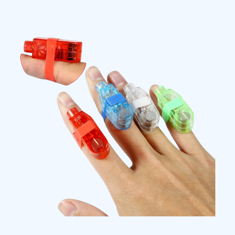 10 Stuks LED Vingerlampen | Oplichtende Ringen voor Kinderen & Volwassenen, Feestartikelen voor Feest & Vakantie