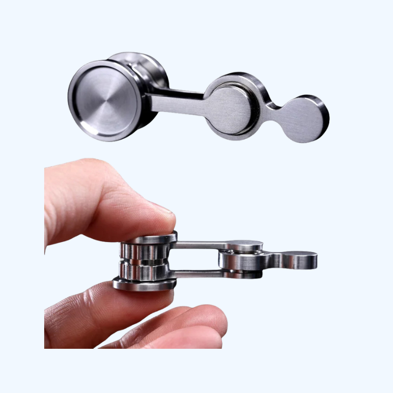 Roestvrijstalen Pendulum Fidget Spinner | Opvouwbare Handspinner, Anti-angst & Stressverlichting voor Volwassenen & Kinderen