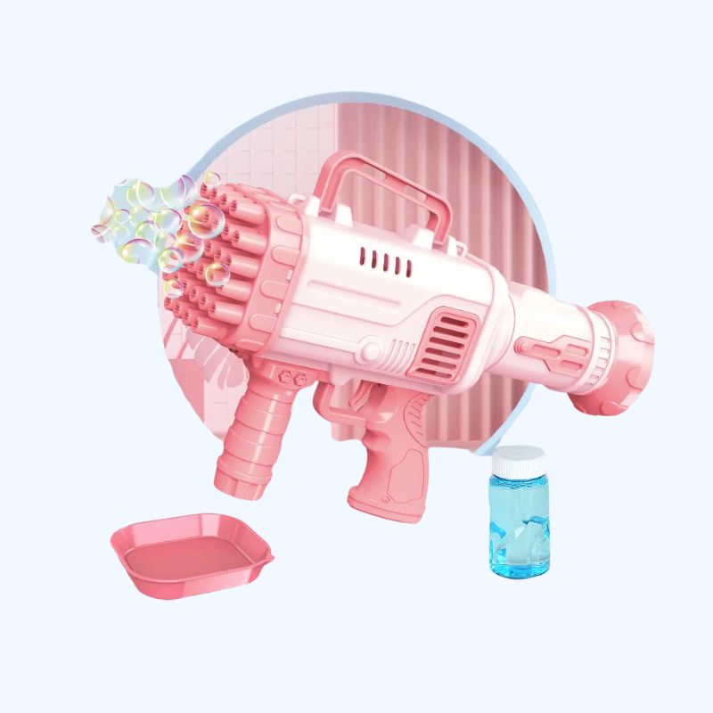 32-Gat Bubble Gun - Automatische Draagbare Blazer met Lichten, Cadeau Speelgoed voor Kinderen