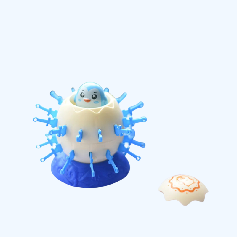 Mini Pop-up Piraat Emmer Spel | Interactief Bordspel met Pinguïn & Kikker, Kindergeschenk