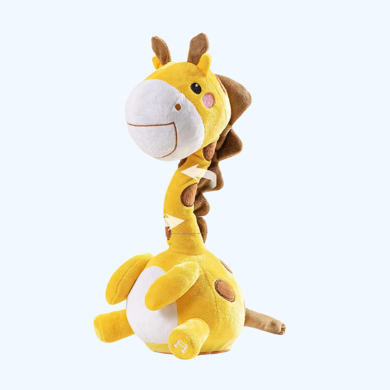 Dansende & Pratende Giraffe | Pluchen elektronische giraf met opnamefunctie – Zingt en herhaalt wat je zegt