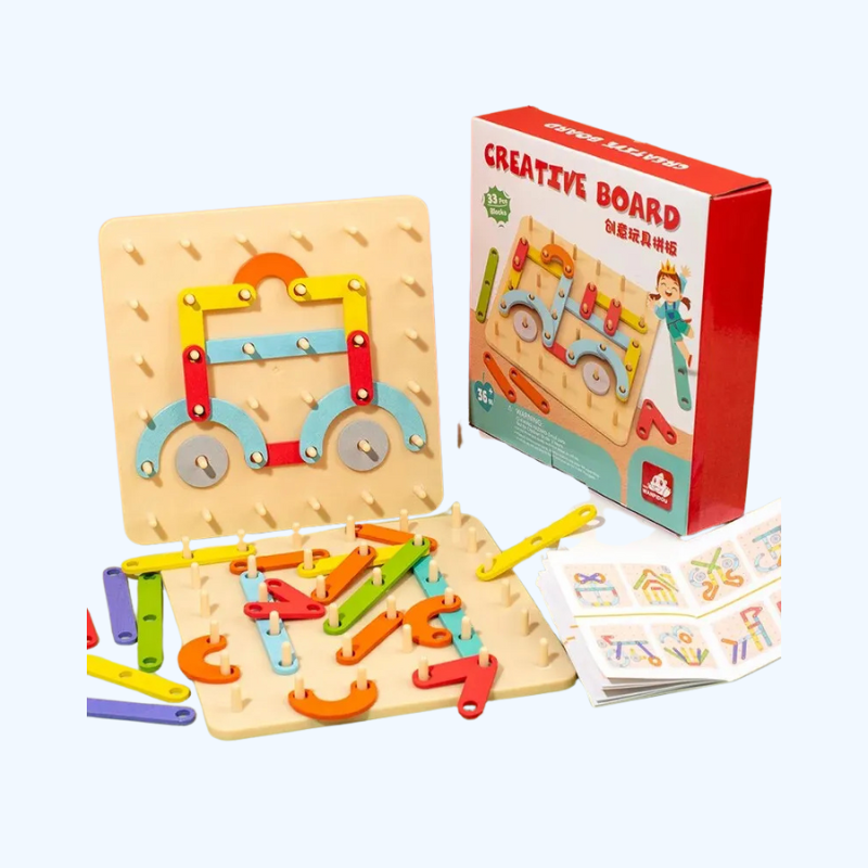 Montessori Vormen Blokken | Creatieve bouwblokken & puzzelset