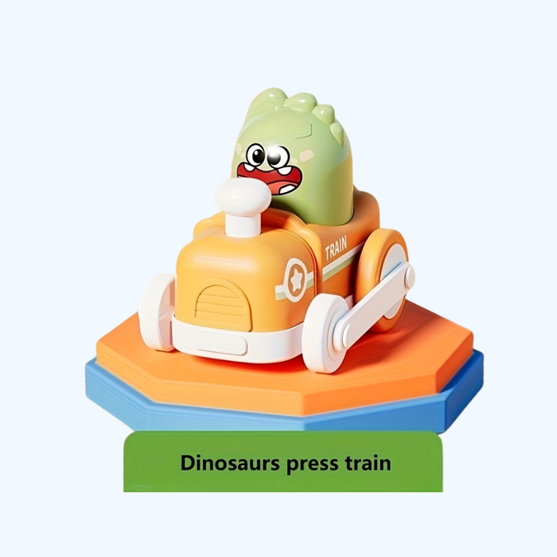 Trein & Auto Speelset | Knijp, Laat Los & Rijd Zelf!