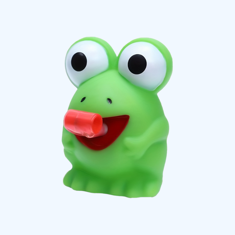 Kikker & Dino Pop-Tong Set | Veilig rubber, interactief kinderspel (3-6 jaar)