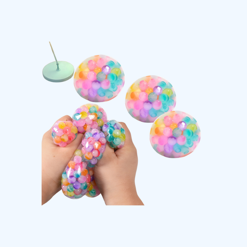 Kleurige Squeeze Bal | Stressverlichtend & Ontspannend Speelgoed, Perfect Cadeau