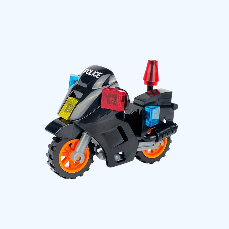 Zwarte ABS Motorfiets Bouwset | Decoratief Model, Perfect voor Feestelijke Cadeaus|Constructiespeelgoed