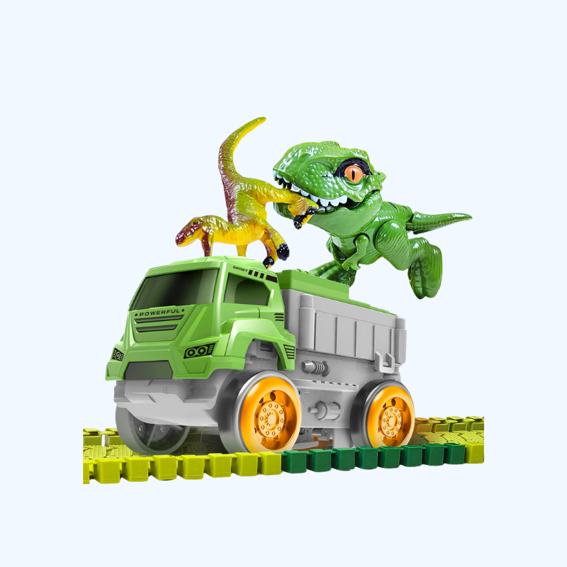 Magische Dinosaurusbaan | LED Auto & Elektronische Racebaan | Indoor Speelgoed Voor Kinderen