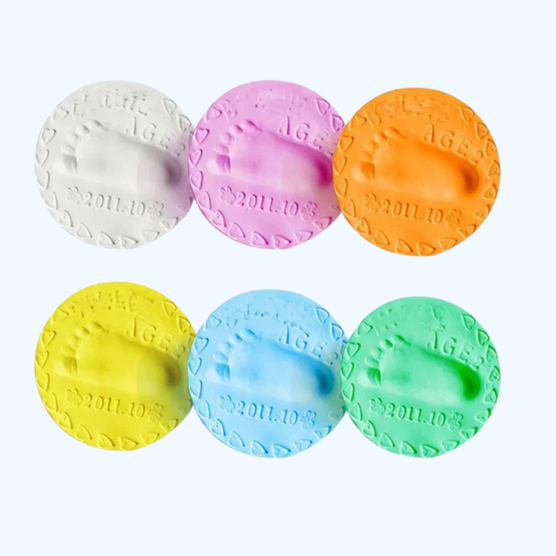 Baby Hand- & Voetafdruk Klei Kit | Luchtdrogend | DIY Baby Herinnering & Cadeau