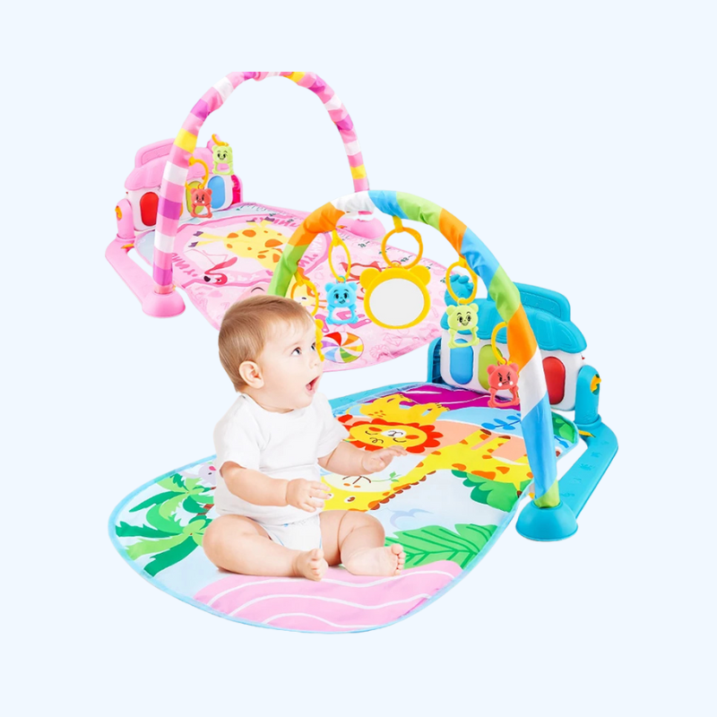 Muzikale Baby Speelmat | Interactieve Gym met Piano & Kruipmat | Educatief Indoor Speelgoed