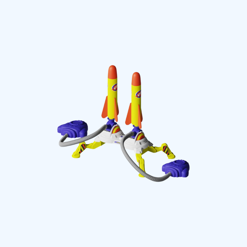 Lanceerbare Luchtraket met Voetpomp | Interactief Buitenspeelgoed