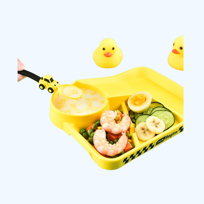 Bouwvoertuig Bestekset voor Kinderen | Speels Eten Zonder Gedoe