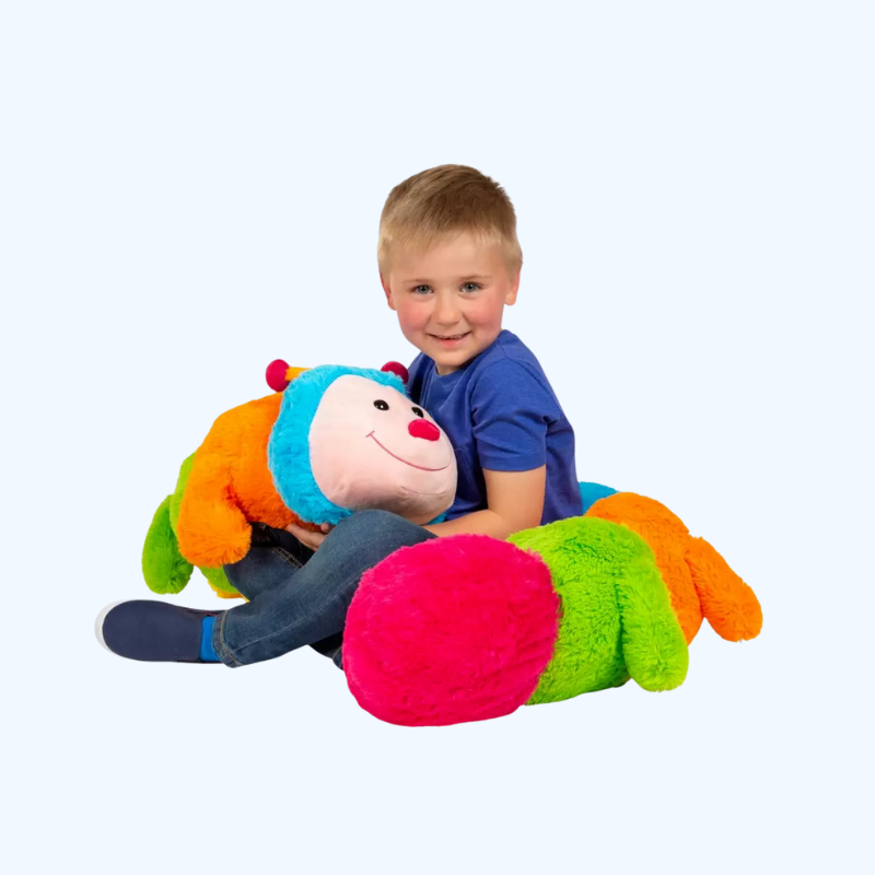 190cm Grote Rups Knuffel | Zacht Pluche Speelgoed | Lang Knuffelkussen voor Kinderen