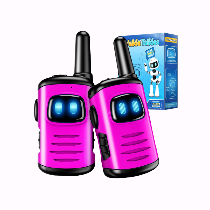 Mini Robot Walkie Talkies | 2-Pack | Cadeau voor Jongens 3–8 Jaar | Binnen & Buiten