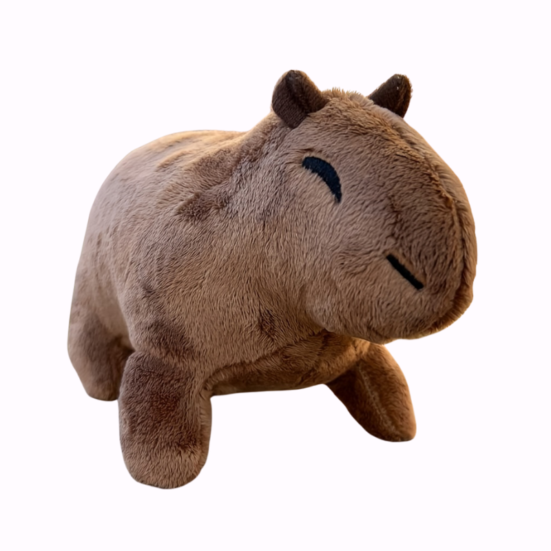 22.35 cm Capybara Knuffel | Zachte, Lifelike Pluche met Glimlach | Cadeau voor Jongens & Meisjes