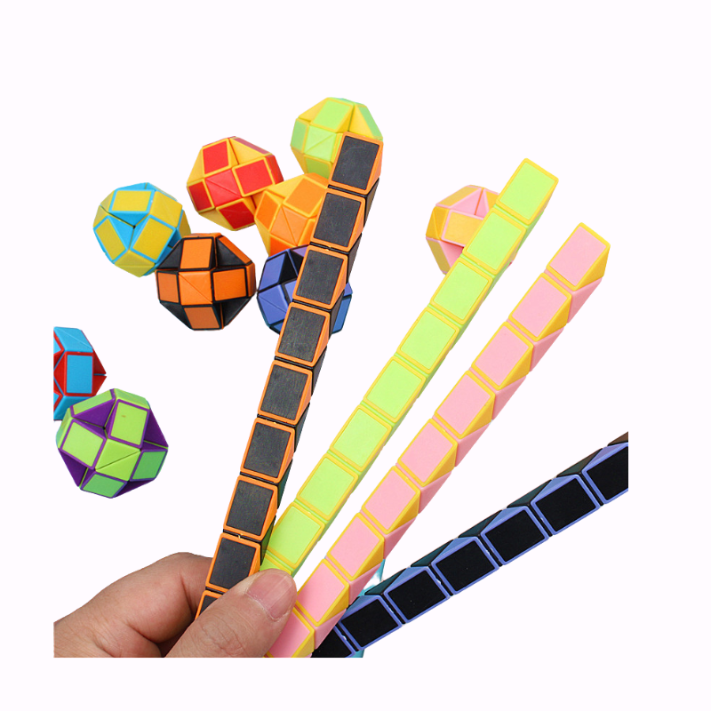 3x Magische Snake Puzzle | Vouwbare Stressverlichter | Educatief Speelgoed | Feestje & Verjaardagscadeau