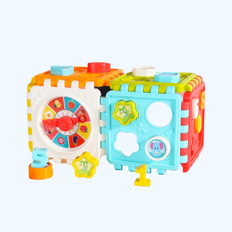 Activiteitencube Voor Peuters, Vormen En Cijfers Sorteerspel, Montessori Educatief Speelgoed Voor Baby's