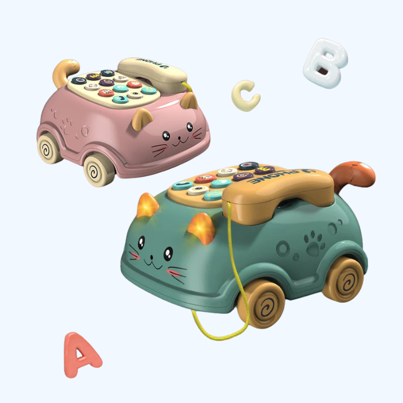 Muzikale Babytelefoon Piano Speelgoed | Montessori Mobiele Telefoon voor Baby’s (0-12 maanden), Kleuters (2-4 jaar)