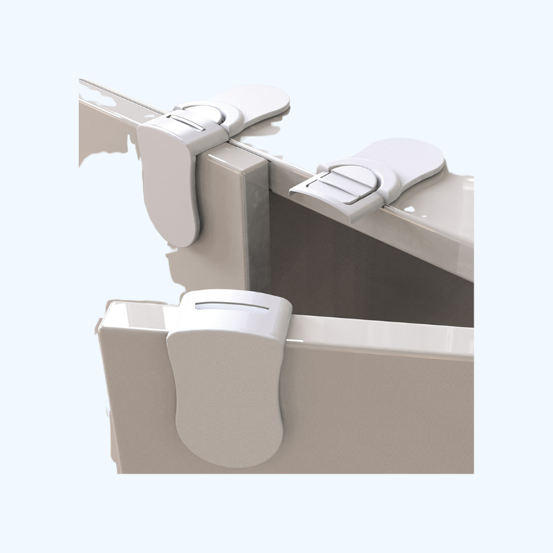 5-Pack Veilige Kastsloten  | Ftalaatvrij, eenvoudige installatie zonder boren