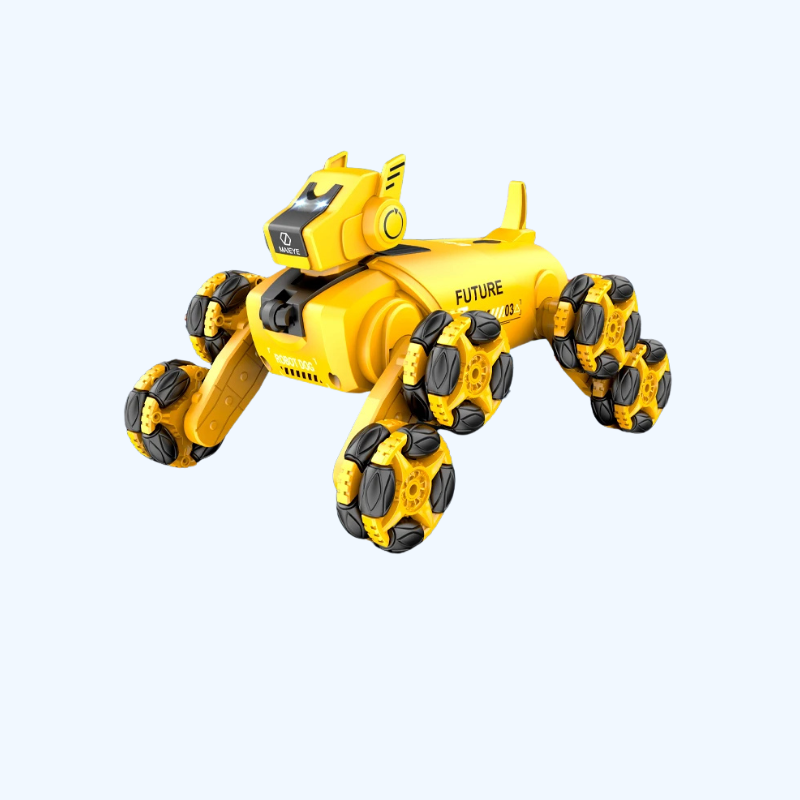 Robot Hond Met Spray, Lichten en Muziek | Dubbele Afstandsbediening | Intelligente Stunt Mechanische Hond 360° Drift Rotatie | Speelgoed Voor Jongens Kinderen