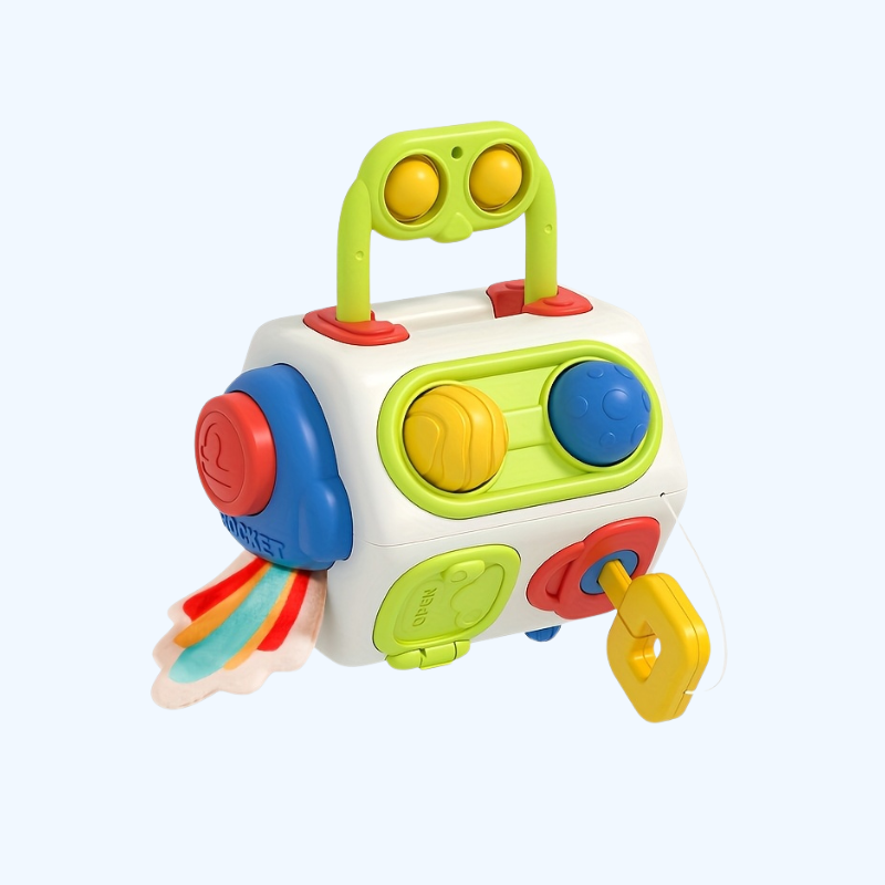Sensorisch Speelgoed Voor Kinderen | Reisbord Cube | Educatief Leerspeelgoed | Kerst- en Verjaardagscadeau | Vorm- en Kleurherkenning, Motorische Vaardigheden Game