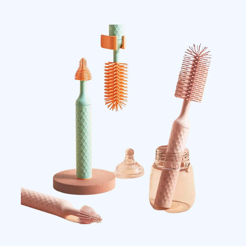 Elektrische Flessenborstel met Handvat | Voor Babyflessen & Bekers