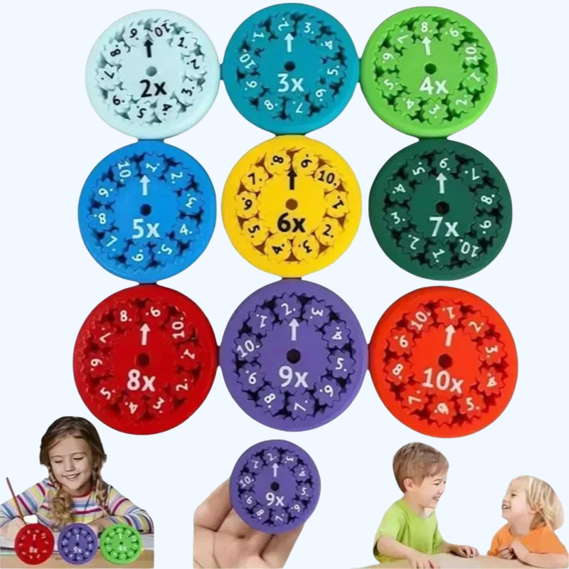 3D Geprinte Rekenspel Fidget Spinners | Educatief Draai Speelgoed voor Wiskunde