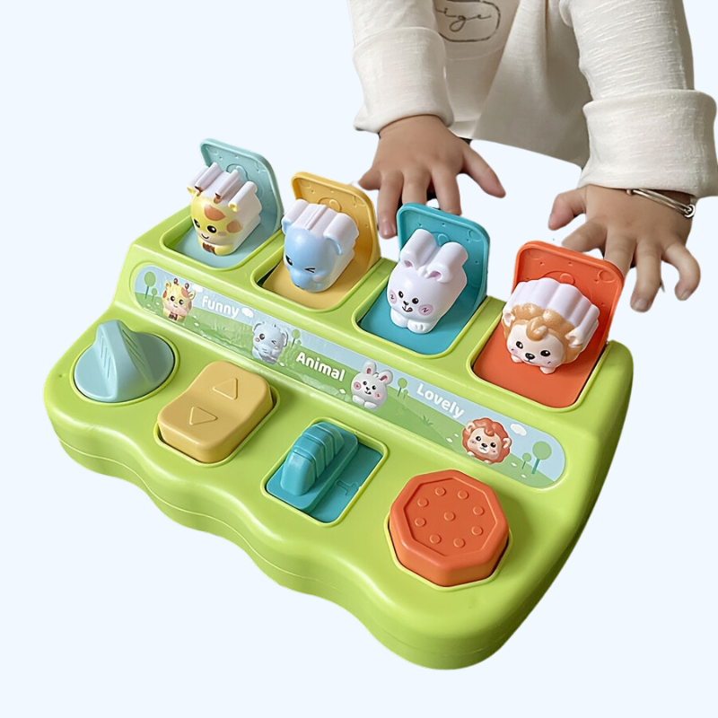 Interactieve Pop-Up Dierenbox | Educatief Speelgoed voor Logica & Geheugen | Perfect Cadeau voor Verjaardag of Feestdagen