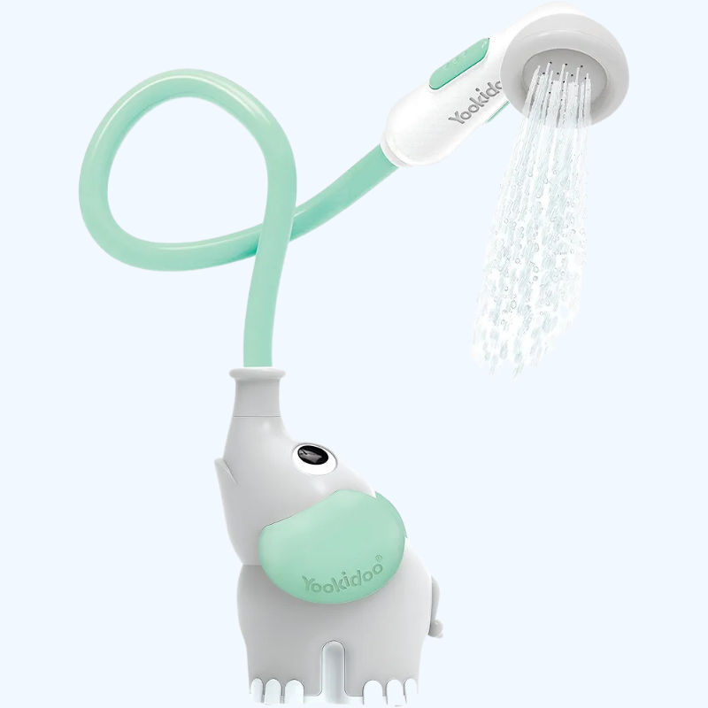 Olifant Baby Douchekop | Waterpomp met Slurf Uitloop, Regelt Waterstroom met Dierontwerp voor Baby’s en Peuters