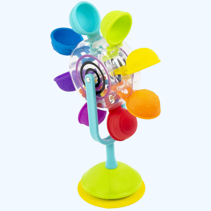 Whirling Waterfall Baby Bad Speelgoed | Zuignappen, Spinnend Water Speelplezier voor Kinderen vanaf 12 Maanden | Interactief STEM Leren & Zintuiglijke Fun
