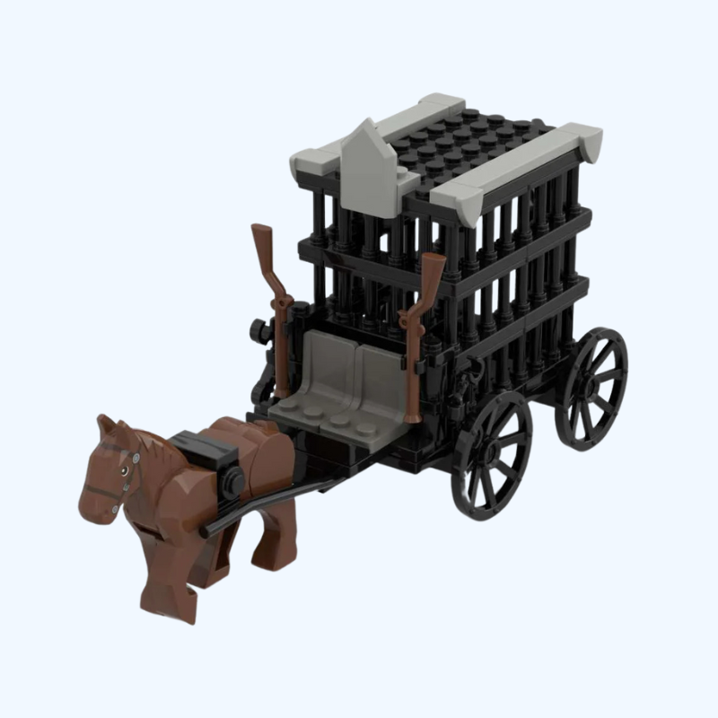 Stad Creativiteit DIY Middeleeuwse Militaire Ridderkoets | MOC Model Bouwstenen Bricks Educatief Speelgoed Voor Kinderen