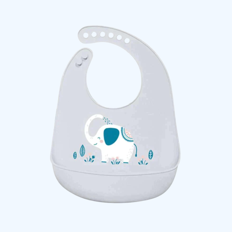 Verstelbare Baby Voedingsslab | Waterdichte Opvouwbare Siliconen Slab met Vangbak