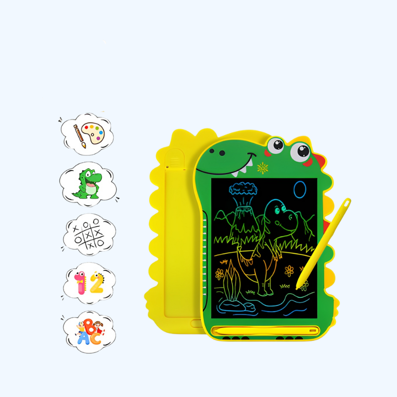 8-Inch LCD Dinosaurus Tekenbord Kinderen | Herbruikbaar Schrijftablet Speelgoed