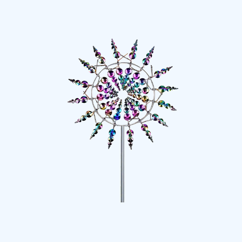 3D Windspinner Tuindecoratie | Kleurrijk Kinetisch Kunstwerk