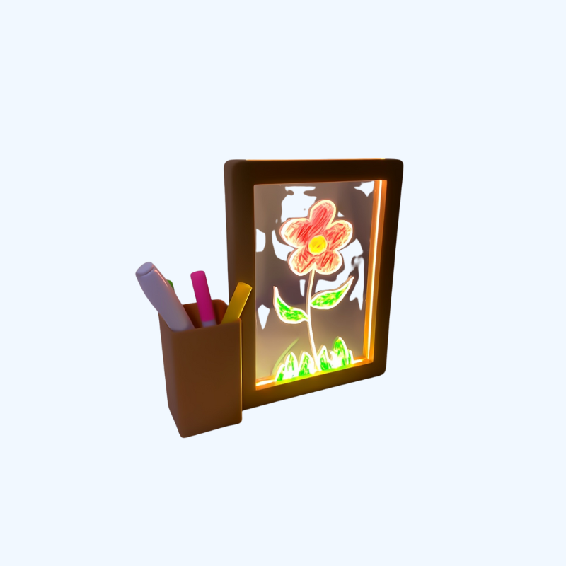 USB-Aangedreven 3D LED Nachtlampje | Herschrijftbaar Berichtbord, Perfect voor Cadeaus