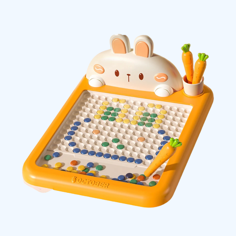 Magnetisch Tekenbord 27CM | Educatief Bord met 70 Kralen