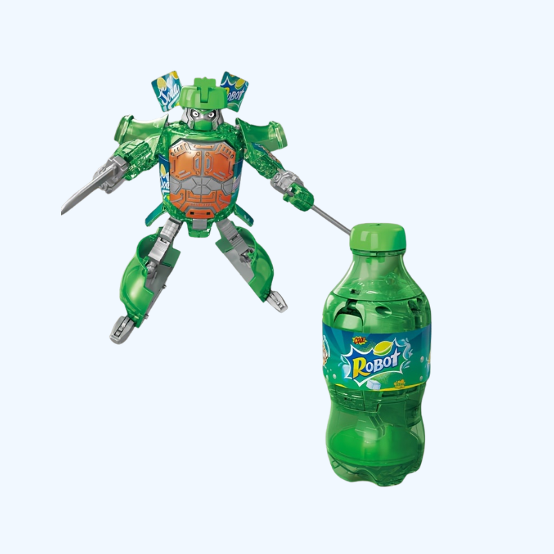 Transformeerbare Frisdrankblikje Robot | Uniek Interactief Speelgoed van ABS voor Kinderen 3+