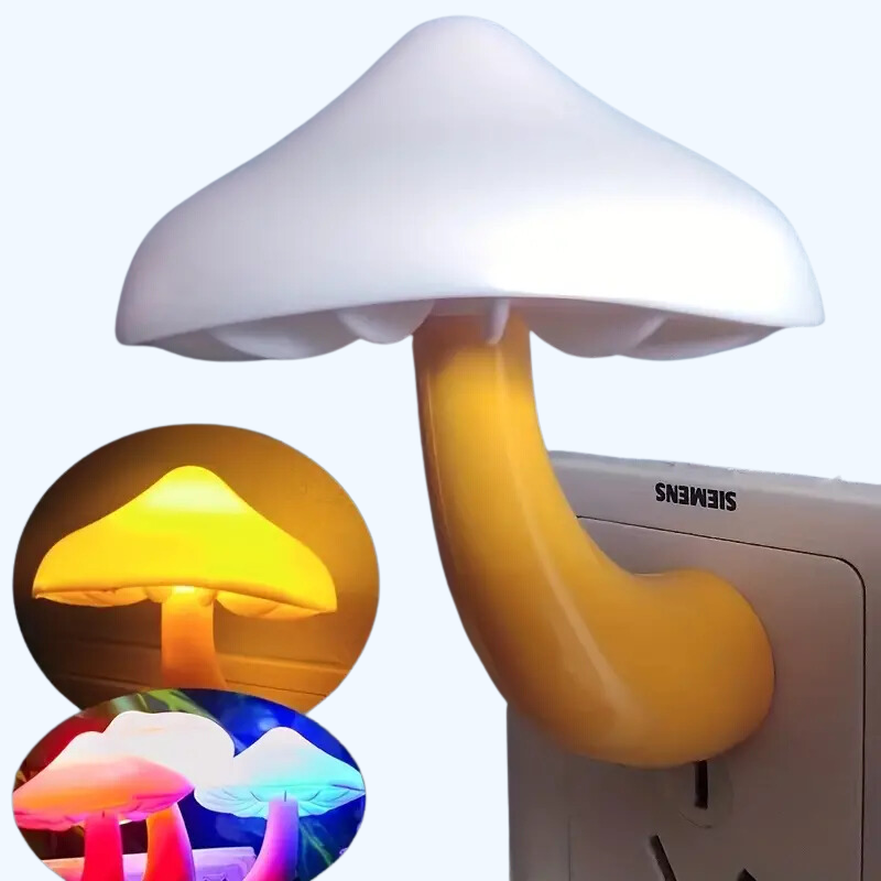 Magische Paddenstoel LED Nachtlampje | Automatische Sensorlamp met Kleurveranderingseffect voor Hal, Slaapkamer, Woonkamer