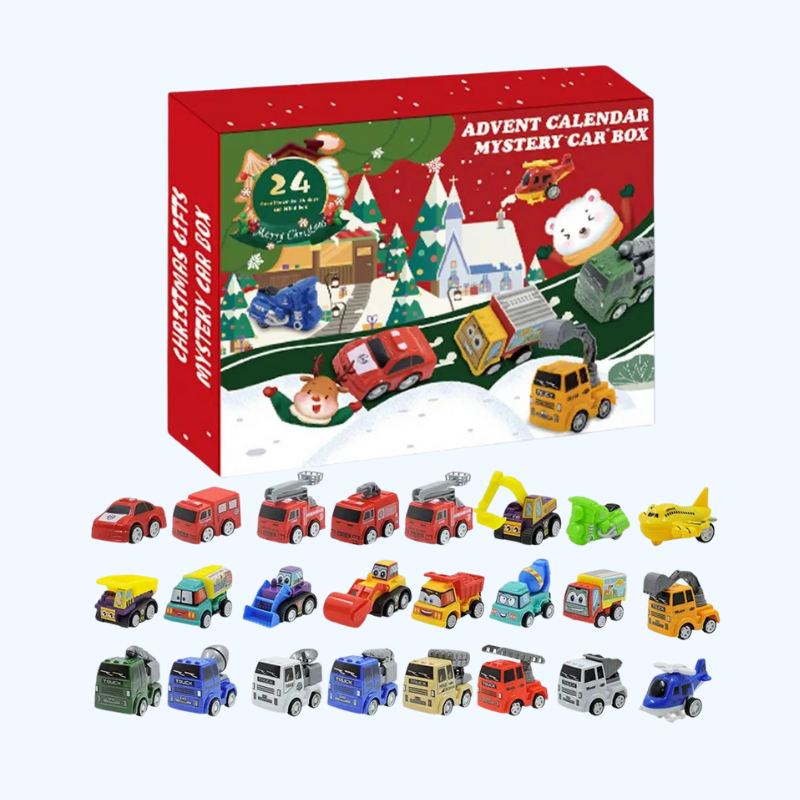 24 Dagen Kerstmis Aftelkalender Auto Speelgoed | Kids Adventskalender Racing Kerstcadeau