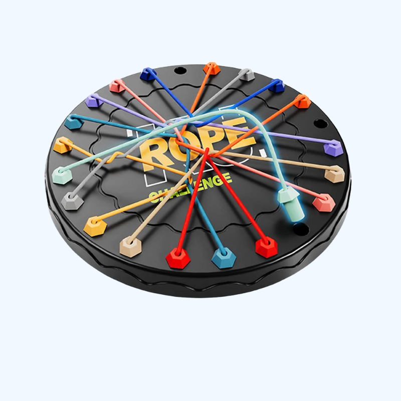 Touwknopen Bordspel | Kleurenlijn Strategie- & Denkspel