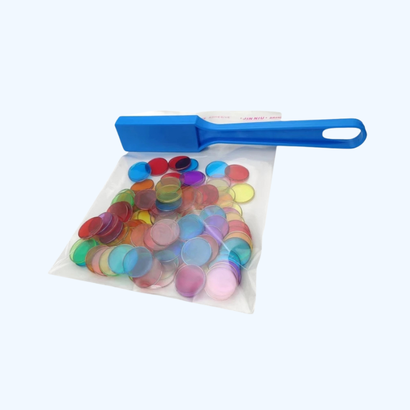 Magnetische Kleurrijke Chips Set | Fysica Wetenschapsexperimenten, Montessori Kleur- & Leerhulpmiddelen (100 stuks)