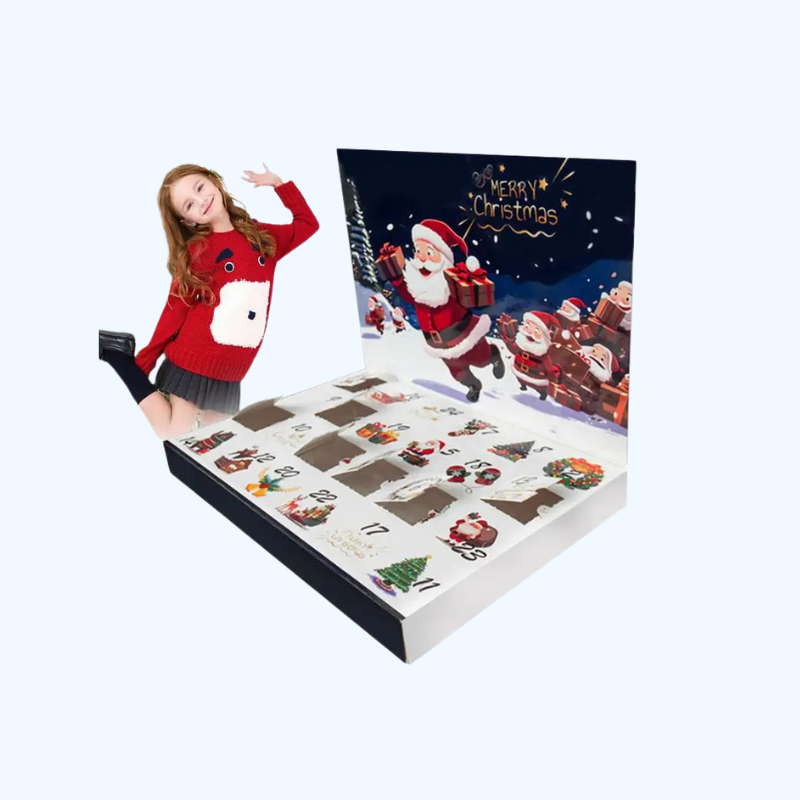 Vulbare Kerstmis Adventskalender | Creatieve 24-dagen Aftelkalender Dozen Decoratieve Kerstcadeaudozen voor Kinderen