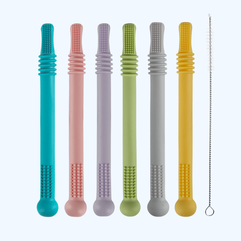 Holle Bijtspeelgoedset voor Baby's 6 siliconen bijtringen (3-12 maanden), BPA-vrij, geschikt voor vriezer en vaatwasser | Veilig, duurzaam en eenvoudig schoon te maken