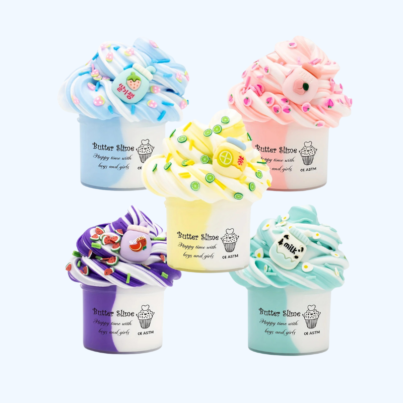 Dubbelkleurige Slime van 2,37 oz | Superzachte en Rekbare Putty, Niet-Plakkend, Educatief Speelgoed, Verjaardagscadeau voor Kinderen