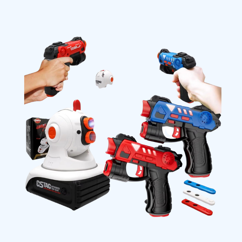 Infrarood Laser Tag Gun voor 2 spelers Kinderen Indoor Outdoor Shooting Game Kerstcadeau 2,3,4 jaar oud