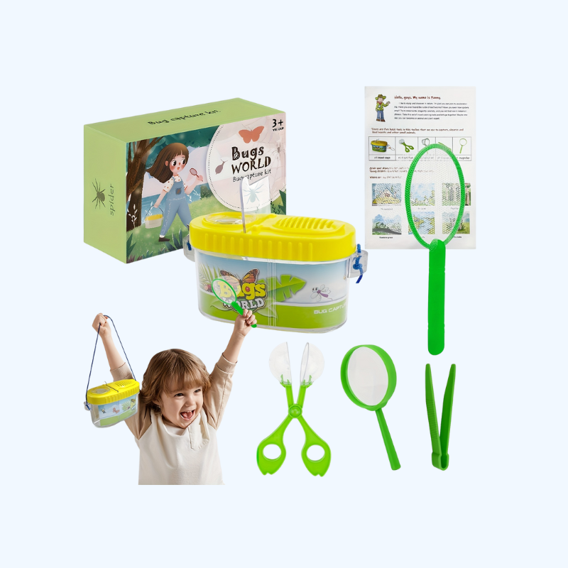 Montessori Verkennersset voor Kinderen | 5-delig Educatief Avonturenpakket met Insectenkit