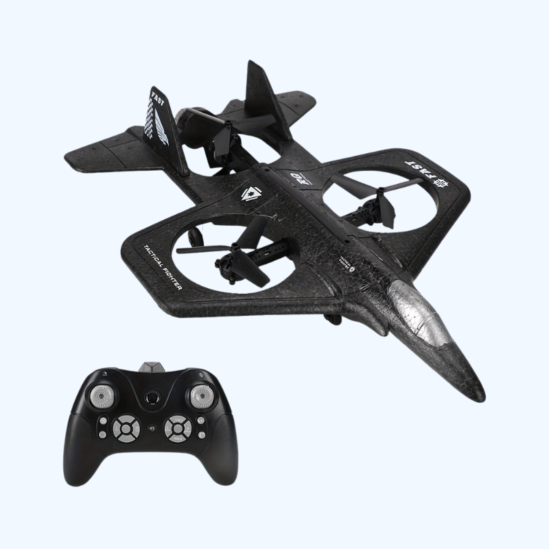 RC Vliegtuig 2.4GHz 4CH met Camera | Foam Fighter Jet met 3D Flip, Altitude Hold & Headless Mode | Beginner Vliegvliegtuig voor Volwassenen & Kinderen | Cadeau voor Feestdagen