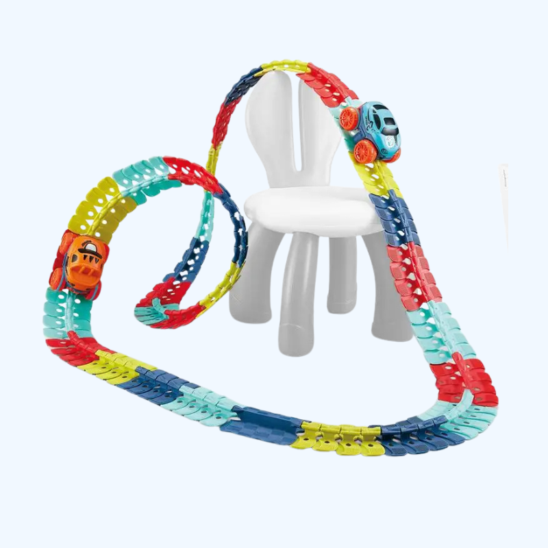 Flexibele Racebaan met LED Auto | Veranderbare Track Speelset